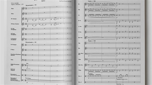 雷神之锤 充满气势 打击乐有特色 0.5级管乐合奏作品 （Thors Hammer）