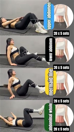 Complete Abdominal Workout | Mermaid Line + Flat Belly#WaistShaping #AbsTraining #DailyExercise