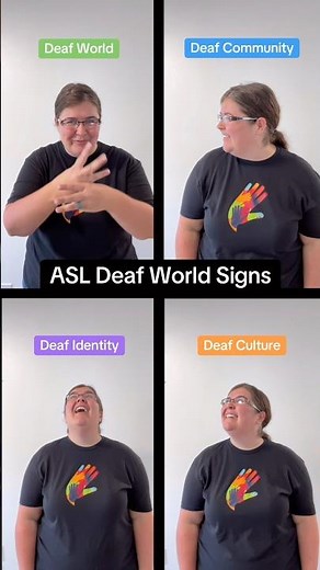 🧏🏽‍♂️🌎 How to sign Deaf world, Deaf community, Deaf culture, Deaf identity in ASL