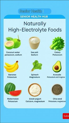 Top 9 Naturally High-Electrolyte Foods for Seniors