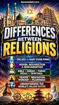 Differences Between Religions #religion #worldreligions #christianity #islam