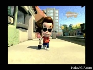 Cool Jimmy Neutron Walk on Make a GIF