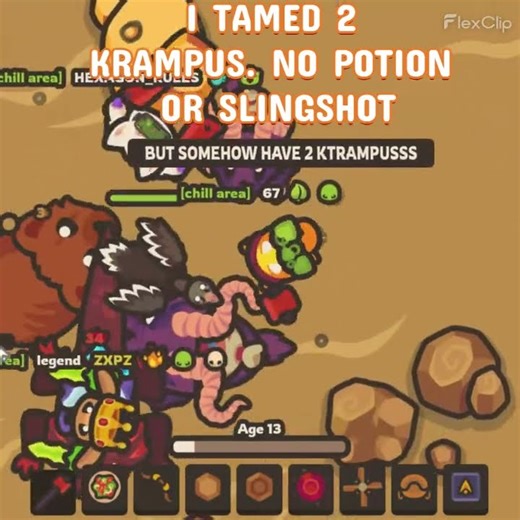 Taming.io TAMED 2 KRAMPUS WITH NO POTION OR SLINGSHOT