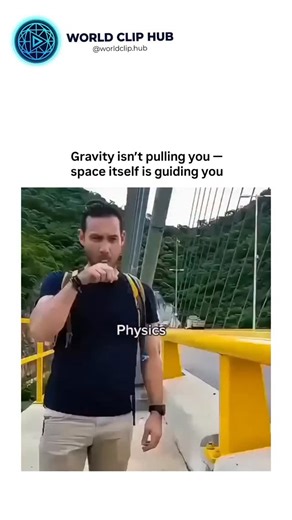 WORLD CLIP HUB on Instagram: "At first glance, a stretched sheet with a weight placed in the center looks like a simple visual trick. But hidden inside this experiment is one of the deepest ideas in modern physics. The weight bends the surface, creating a curve. When small balls are rolled around it, they don’t travel in straight lines — they spiral, slow down, and eventually fall inward. This is a powerful way to visualize how gravity actually works in the universe. Planets don’t orbit stars be