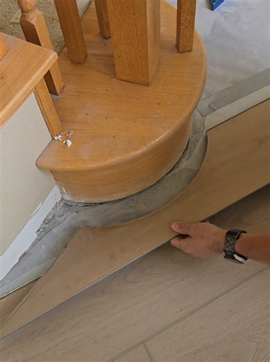 Flooring Installation Hack: Cardboard Template for Cuts