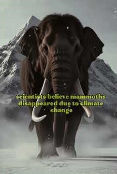 Why Did Mammoths Go Extinct?#animals #wildlifeentertainment