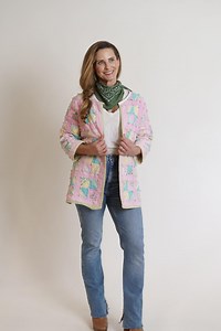 Vintage Pink Patchwork Quilt Jacket XS/S - Etsy