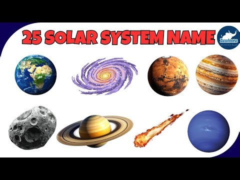🌞 Solar System for Kids | 25 Solar System & Space Names 🚀 | ‪@zuzutoonss‬ ‪@JayaStudyClassHindi‬ #kids