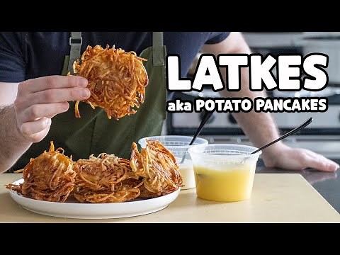 Ultra-Crispy Latkes for Hanukkah (Potato Pancakes)
