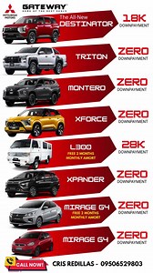 ALL- new MITSUBISHI 2026 DECEMBER PROMO!!! MIRAGE HATCHBACK - ZERO DP MIRAGE G4 2026 - ZERO DP XPANDER GLX & GLS - ZERO DP XFORCE GLS - ZERO DP DESTINATOR GLS - 18K DP TRITON GLX 2026 - ZERO DP MONTERO GLX - ZERO DP L300 DUAL AC - 28K DP December promo!!! 09506529803 | Mitsubishi Mindanao