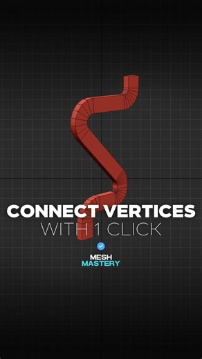 MeshMastery - Learn Autodesk’s 3ds Max! on Instagram: "How to connect vertices on a 3d model in 3ds Max with 1 click!"