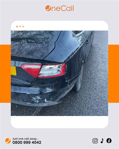 Handled with One Call ✅ With One Call Accident Management, you won’t...