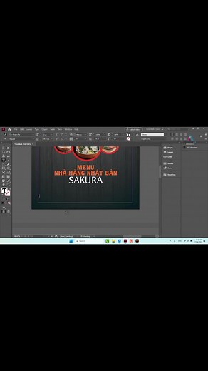 Học Thiết Kế Menu Nhà Hàng Nhật Bản Trên InDesign