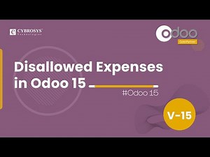 Disallowed Expenses in Odoo 15 | Odoo 15 Accounting | Odoo 15 Enterprise Edition