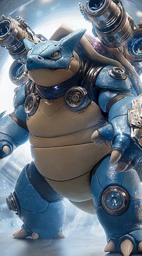 Mega Blastoise Cinematic Evolution – From Squirtle to High-Tech War Machine ⚡🔥