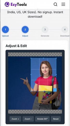 How to Make Passport Photo Online for Free | EzyToolz
