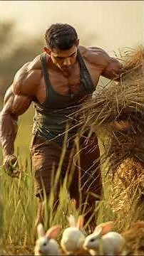 bodybuilder vs rabbit 🐰 #story #facts #ai