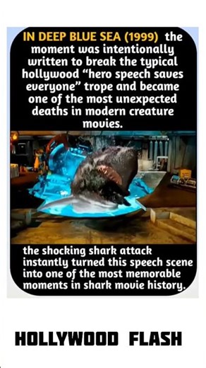 “The Most Shocking Scene in Deep Blue Sea 😱🦈”