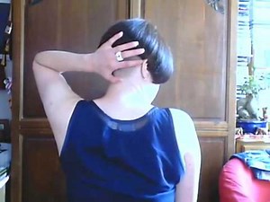 my buzzed undercut nape haircut bob