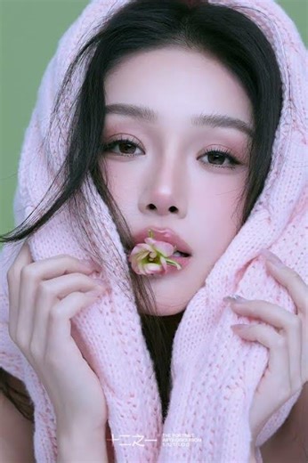 Strawberry-Themed Korean Makeup Photo Session - Light & Clear Skincare