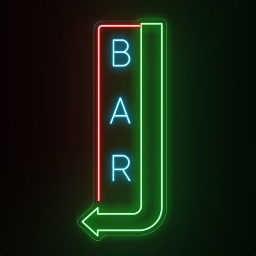 Bar Open Neon Sign Arrow Light, Restaurant Bar Open Shop Light, Open Arrow Outdoor Neon Bar Sign, Bar Neon Light Open Sign Business Led Sign - Etsy