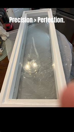 custom transom window built and installed by hand. We don’t wait for light — we build it. #BuilderBaddie #TransformationReel #HomeRenovation #DIYQueen #BeforeAndAfter | Cari Murphy