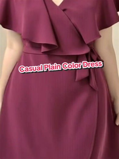 Stylish Casual Plain Color Dress for Every Occasion