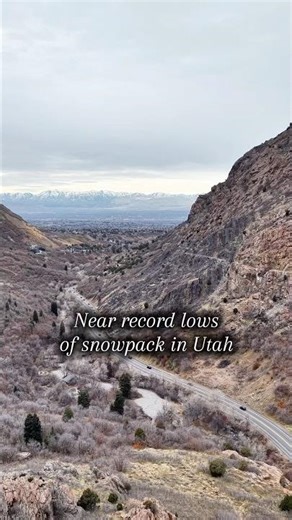 Near record low snow levels in Utah