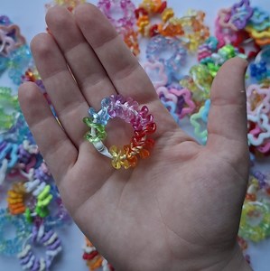 Various Bead Sensory Fidget Loop | Handmade Calming and Distraction Aid - Etsy