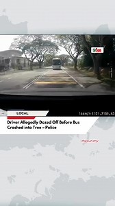 04 Aug 2025: The bus driver carrying 30 students and five teachers from the Pusat Asuhan Tunas Islam (PASTI) Ampang is believed to have fallen asleep before the vehicle was involved in an accident on Jalan Persiaran Universiti 1, Universiti Putra Malaysia (UPM) on Saturday. Police suspect driver fell asleep behind the wheel, resulting in bus collision with a tree! 🚌 #theSun #theSunMY #BusAccident #DriverFatigue | The Sun Malaysia