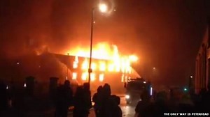 Huge flames engulf Peterhead fish factory