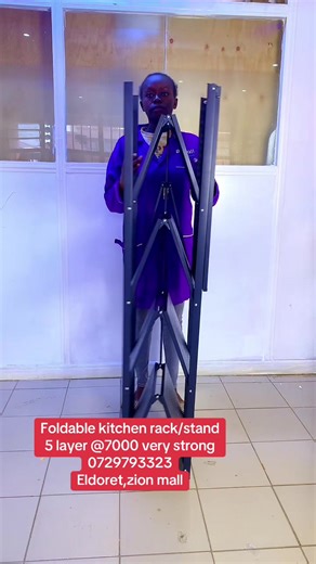 Strong 5-Layer Foldable Kitchen Storage Rack