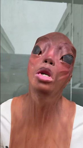 Alien Realistic Silicone Mask ! #makeup #facemaskcover #facemask