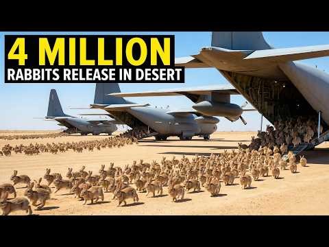 China RELEASED 4 MILLIONS RABBITS INTO THE DESERT — What Happened Next SHOCKED THE WORLD