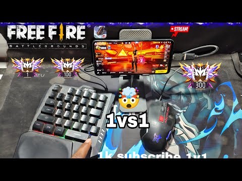 1vs1 MINI KEYBOARD AND MOUSE MOBILE GAMING SETUP 🤯
