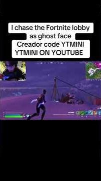 I CHASE THE FORTNITE LOBBY AS GHOSTFACE#fortnite #ghostface #shorts