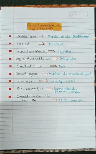 👉# Basic General knowledge of India,#education