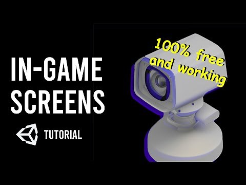 how to add in-game screens (CCTV, security camera) in unity