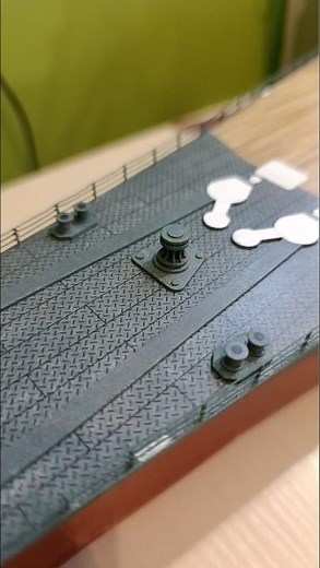 IJN Musashi 1:200 angraf Model. Drobiazgi na dziobie, Part 1. 🧐 #models#hobby#papermodel #battleship