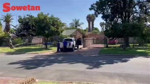 Wiandre Pretorius who was implicated by Witness D at the Madlanga commission inspects his car after surviving an attack on Thursday. Police said 16 shots were fired at him. Video: Koena Mashale | Sowetan LIVE