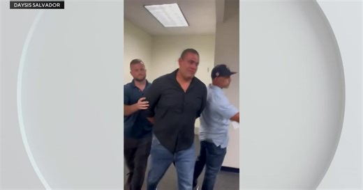 Video shows South Florida woman's husband detained, arrested by ICE after showing up at court