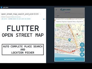 Open Street Map Search by Places and Pick | Flutter Package | With Modal Bottom Sheet