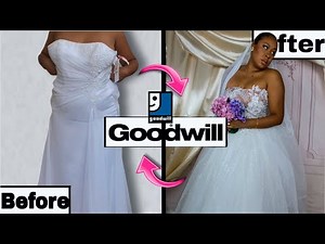 From Goodwill Couture in just 2 DAYS | DIY Thrift Store Wedding Dress Makeover