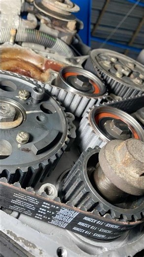 Diesel Timing Belt Installation – Step by Step 🔧#shorts#diesel#timingbelt#mechanic#engine#carrepair