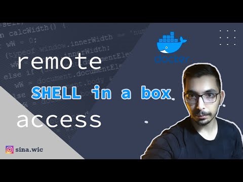 shell in a box remote shell access as a docker container in 10 mins | part 1