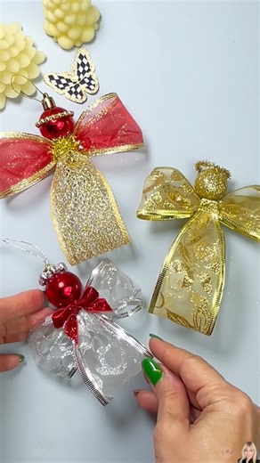 DIY Ribbon Angel Craft 🎀 Easy, Quick & Adorable! Making an angel has never been this easy and beautiful! 🌹✨ #fblifestyle #Christmas #DIY #ribbon #angel @topfans | Fashion time