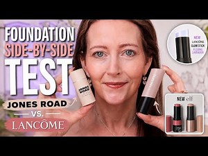 NEW Lancôme Foundation Stick vs Jones Road + Lavender Glow Stick & e.l.f. Gems!
