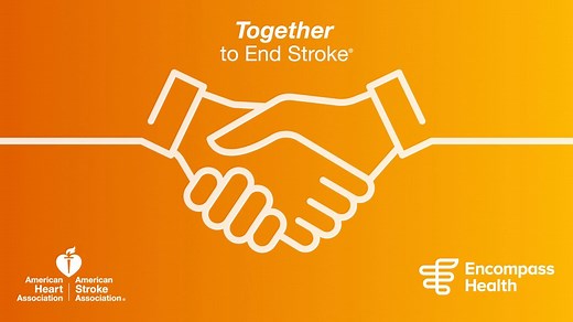 Encompass Health is proud to be a national supporter of the American Stroke Association and Together to End Stroke. Together we created the Life After Stroke guide to educate stroke survivors about stroke, rehabilitation options and prevention of a second stroke. Life After Stroke Guide: https://ehc.news/2lLMMvq | Encompass Health