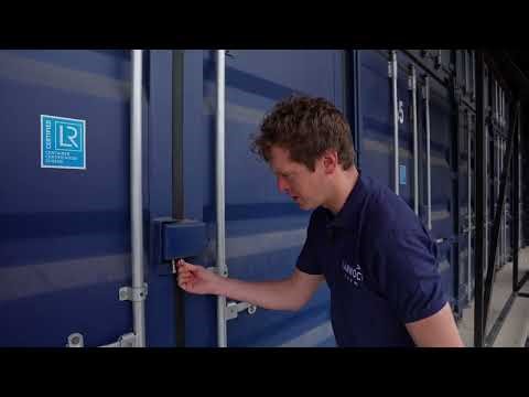 How to unlock, open, close and lock a shipping container