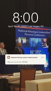 It's official - our National Missing and Unidentified Persons Conference is back. April 15 - 17, 2025 | Las Vegas, NV | Registration is NOW OPEN! "I say MUPC is ‘once in a lifetime’ not just for the attendees, but this is also a once in a lifetime opportunity for the victims to get their story heard and recognized.” - 2024 Attendee 🔗 Check it out: https://ncjtc.fvtc.edu/trainings/TR00000143/TRI2422442/national-missing-and-unidentified-persons-conference | National Criminal Justice Training Cent